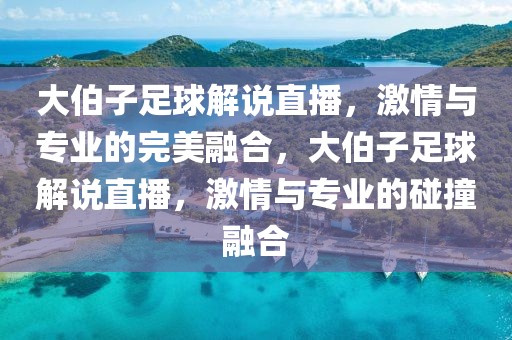 大伯子足球解说直播，激情与专业的完美融合，大伯子足球解说直播，激情与专业的碰撞融合