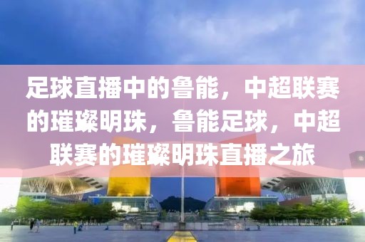 足球直播中的鲁能，中超联赛的璀璨明珠，鲁能足球，中超联赛的璀璨明珠直播之旅