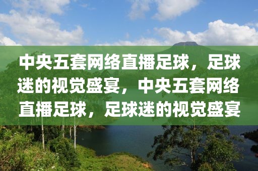 中央五套网络直播足球，足球迷的视觉盛宴，中央五套网络直播足球，足球迷的视觉盛宴