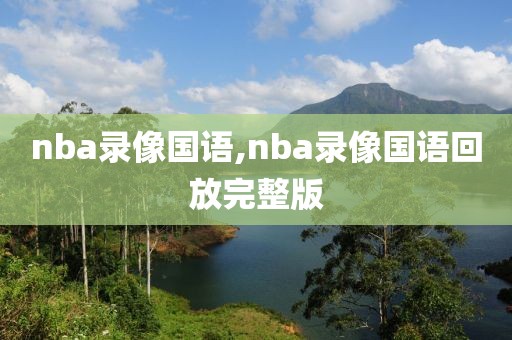 nba录像国语,nba录像国语回放完整版