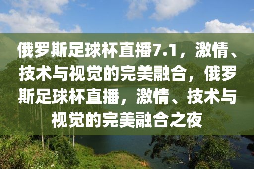 俄罗斯足球杯直播7.1，激情、技术与视觉的完美融合，俄罗斯足球杯直播，激情、技术与视觉的完美融合之夜