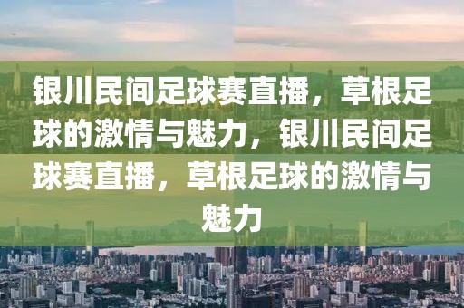 银川民间足球赛直播，草根足球的激情与魅力，银川民间足球赛直播，草根足球的激情与魅力