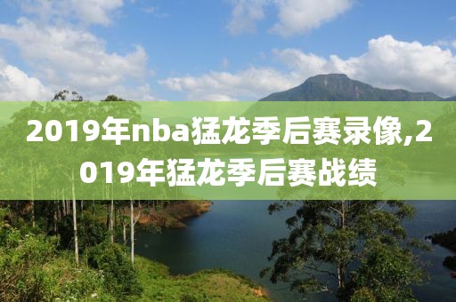 2019年nba猛龙季后赛录像,2019年猛龙季后赛战绩