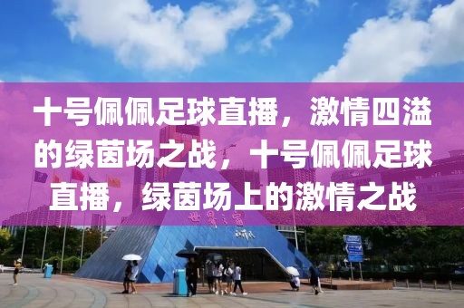 十号佩佩足球直播，激情四溢的绿茵场之战，十号佩佩足球直播，绿茵场上的激情之战