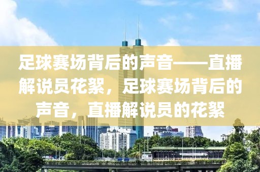 足球赛场背后的声音——直播解说员花絮，足球赛场背后的声音，直播解说员的花絮