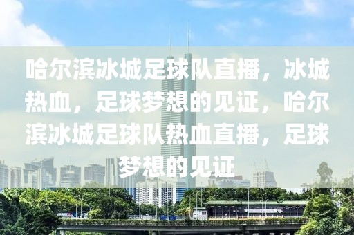 哈尔滨冰城足球队直播，冰城热血，足球梦想的见证，哈尔滨冰城足球队热血直播，足球梦想的见证