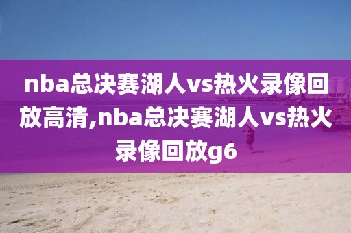 nba总决赛湖人vs热火录像回放高清,nba总决赛湖人vs热火录像回放g6