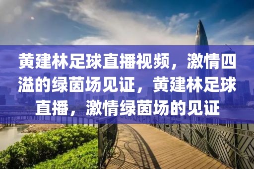 黄建林足球直播视频，激情四溢的绿茵场见证，黄建林足球直播，激情绿茵场的见证