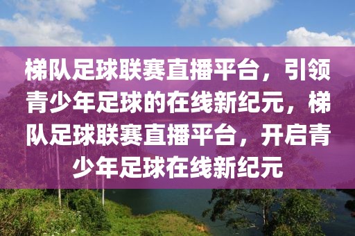 梯队足球联赛直播平台，引领青少年足球的在线新纪元，梯队足球联赛直播平台，开启青少年足球在线新纪元