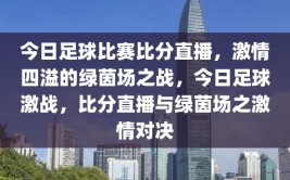 今日足球比赛比分直播，激情四溢的绿茵场之战，今日足球激战，比分直播与绿茵场之激情对决