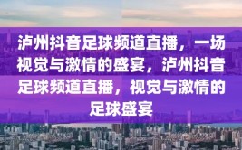 泸州抖音足球频道直播，一场视觉与激情的盛宴，泸州抖音足球频道直播，视觉与激情的足球盛宴