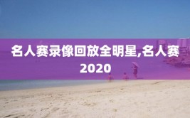 名人赛录像回放全明星,名人赛2020