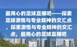 最用心的足球直播吧——探索足球激情与专业精神的交汇点，探索激情与专业精神的交汇点，最用心的足球直播吧