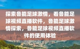 探索鲁能足球激情，看鲁能足球视频直播软件，鲁能足球激情探索，鲁能足球视频直播软件的使用体验