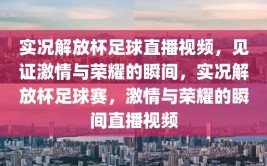 实况解放杯足球直播视频，见证激情与荣耀的瞬间，实况解放杯足球赛，激情与荣耀的瞬间直播视频