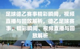 足球德乙赛事精彩瞬间，视频直播与回放解析，德乙足球赛事，精彩瞬间、视频直播与回放解析