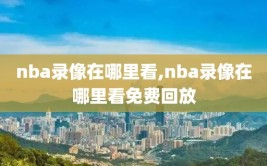 nba录像在哪里看,nba录像在哪里看免费回放