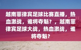 越南菲律宾足球比赛直播，热血激战，谁将夺魁？，越南菲律宾足球大战，热血激战，谁将夺魁？