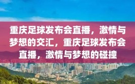 重庆足球发布会直播，激情与梦想的交汇，重庆足球发布会直播，激情与梦想的碰撞