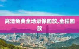 高清免费全场录像回放,全程回放