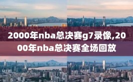 2000年nba总决赛g7录像,2000年nba总决赛全场回放