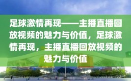 足球激情再现——主播直播回放视频的魅力与价值，足球激情再现，主播直播回放视频的魅力与价值