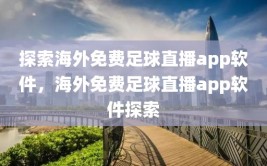 探索海外免费足球直播app软件，海外免费足球直播app软件探索