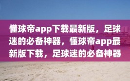 懂球帝app下载最新版，足球迷的必备神器，懂球帝app最新版下载，足球迷的必备神器