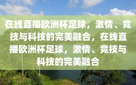 在线直播欧洲杯足球，激情、竞技与科技的完美融合，在线直播欧洲杯足球，激情、竞技与科技的完美融合