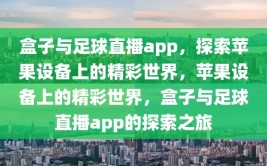 盒子与足球直播app，探索苹果设备上的精彩世界，苹果设备上的精彩世界，盒子与足球直播app的探索之旅