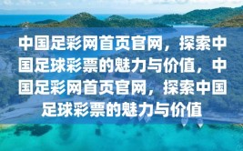 中国足彩网首页官网，探索中国足球彩票的魅力与价值，中国足彩网首页官网，探索中国足球彩票的魅力与价值