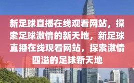 新足球直播在线观看网站，探索足球激情的新天地，新足球直播在线观看网站，探索激情四溢的足球新天地