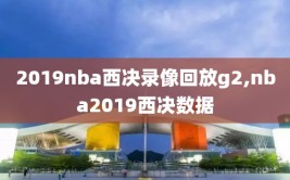 2019nba西决录像回放g2,nba2019西决数据