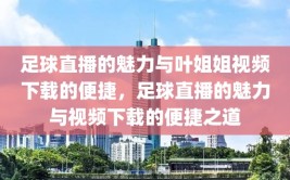 足球直播的魅力与叶姐姐视频下载的便捷，足球直播的魅力与视频下载的便捷之道