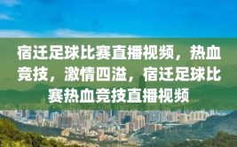 宿迁足球比赛直播视频，热血竞技，激情四溢，宿迁足球比赛热血竞技直播视频