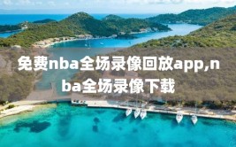 免费nba全场录像回放app,nba全场录像下载