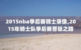 2015nba季后赛骑士录像,2015年骑士队季后赛晋级之路