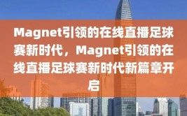 Magnet引领的在线直播足球赛新时代，Magnet引领的在线直播足球赛新时代新篇章开启