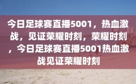 今日足球赛直播5001，热血激战，见证荣耀时刻，荣耀时刻，今日足球赛直播5001热血激战见证荣耀时刻