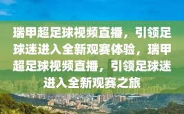 瑞甲超足球视频直播，引领足球迷进入全新观赛体验，瑞甲超足球视频直播，引领足球迷进入全新观赛之旅