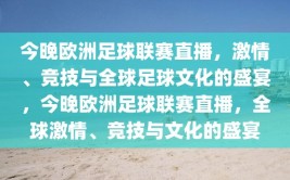 今晚欧洲足球联赛直播，激情、竞技与全球足球文化的盛宴，今晚欧洲足球联赛直播，全球激情、竞技与文化的盛宴