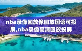 nba录像回放像回放国语可投屏,nba录像高清回放投屏