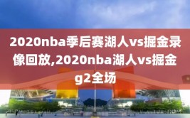 2020nba季后赛湖人vs掘金录像回放,2020nba湖人vs掘金g2全场