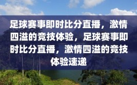 足球赛事即时比分直播，激情四溢的竞技体验，足球赛事即时比分直播，激情四溢的竞技体验速递