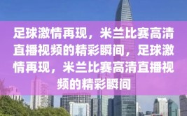 足球激情再现，米兰比赛高清直播视频的精彩瞬间，足球激情再现，米兰比赛高清直播视频的精彩瞬间