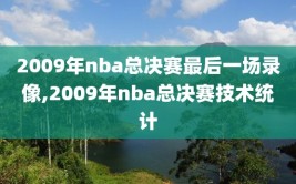 2009年nba总决赛最后一场录像,2009年nba总决赛技术统计