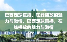 巴西足球直播，在线播放的魅力与激情，巴西足球直播，在线播放的魅力与激情