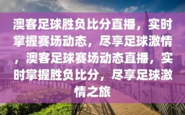 澳客足球胜负比分直播，实时掌握赛场动态，尽享足球激情，澳客足球赛场动态直播，实时掌握胜负比分，尽享足球激情之旅