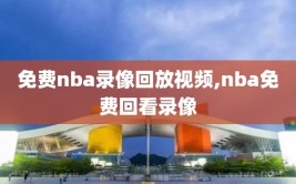 免费nba录像回放视频,nba免费回看录像