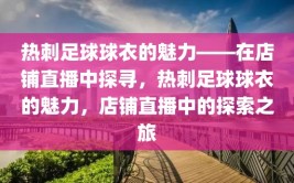 热刺足球球衣的魅力——在店铺直播中探寻，热刺足球球衣的魅力，店铺直播中的探索之旅